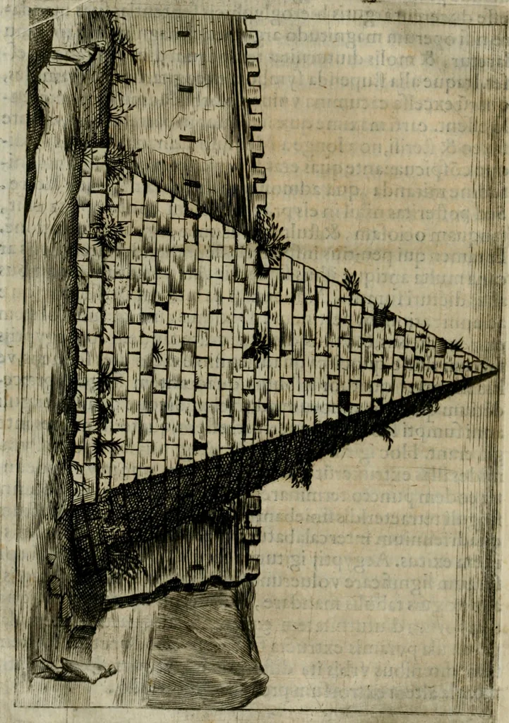 An illustration from Lvdovici Demontiosii Gallvs Romae hospes : vbi multa antiquorum monimenta explicantur, pars pristinae formae restituuntur : opus in quinque partes tributum, 1585, leaf 17