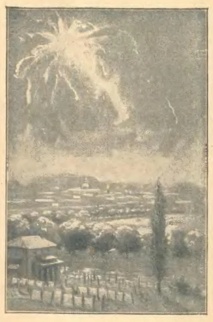 An illustration from Кометы и падающие звезды, 1923, leaf 10