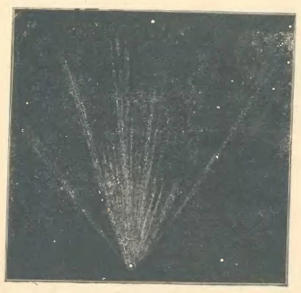 An illustration from Кометы и падающие звезды, 1923, leaf 21