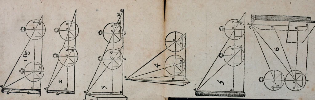 An illustration from L'vsage de l'vn et l'avtre astrolabe particvlier et vniversel. Expliqué tant en la declaration de leurs parties, qu'exposition fidelle & facile de leur practique en astronomie & geometrie, 1625, leaf 58