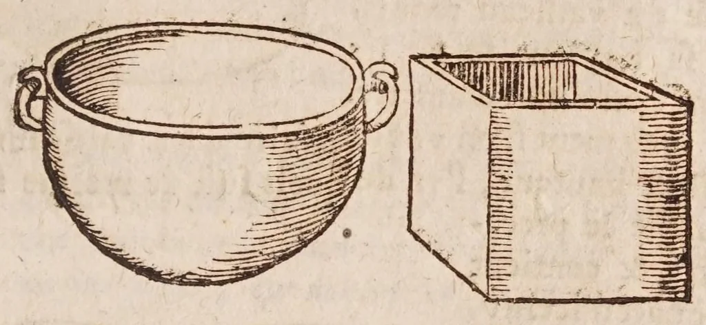 An illustration from L'vsage dv compas de proportion, 1664, leaf 187