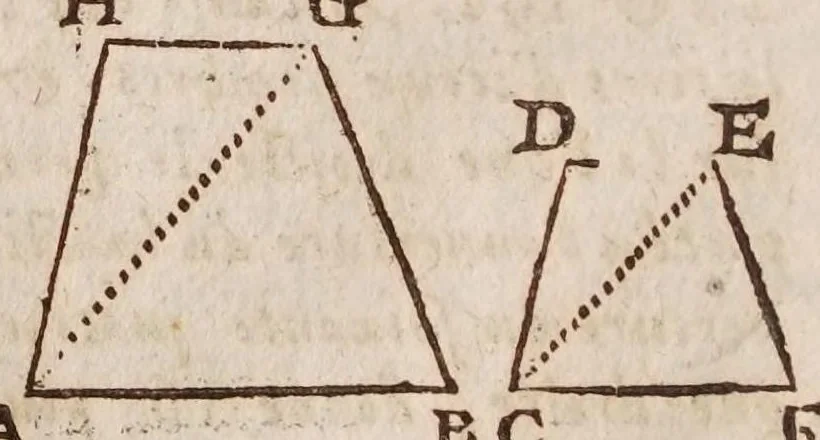An illustration from L'vsage dv compas de proportion, 1664, leaf 62