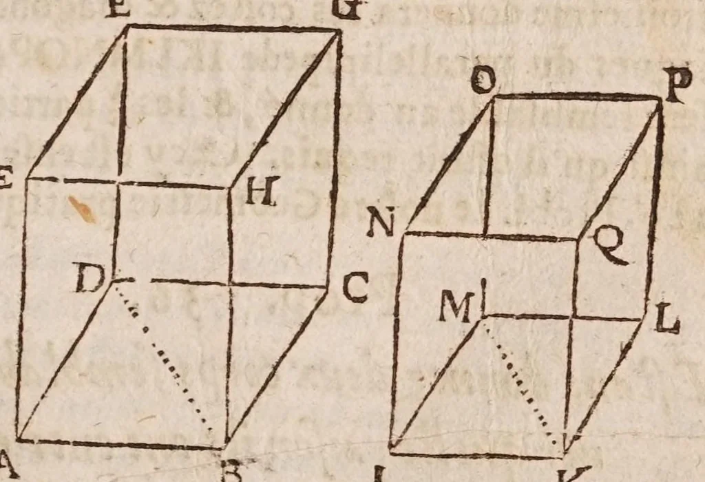 An illustration from L'vsage dv compas de proportion, 1664, leaf 69