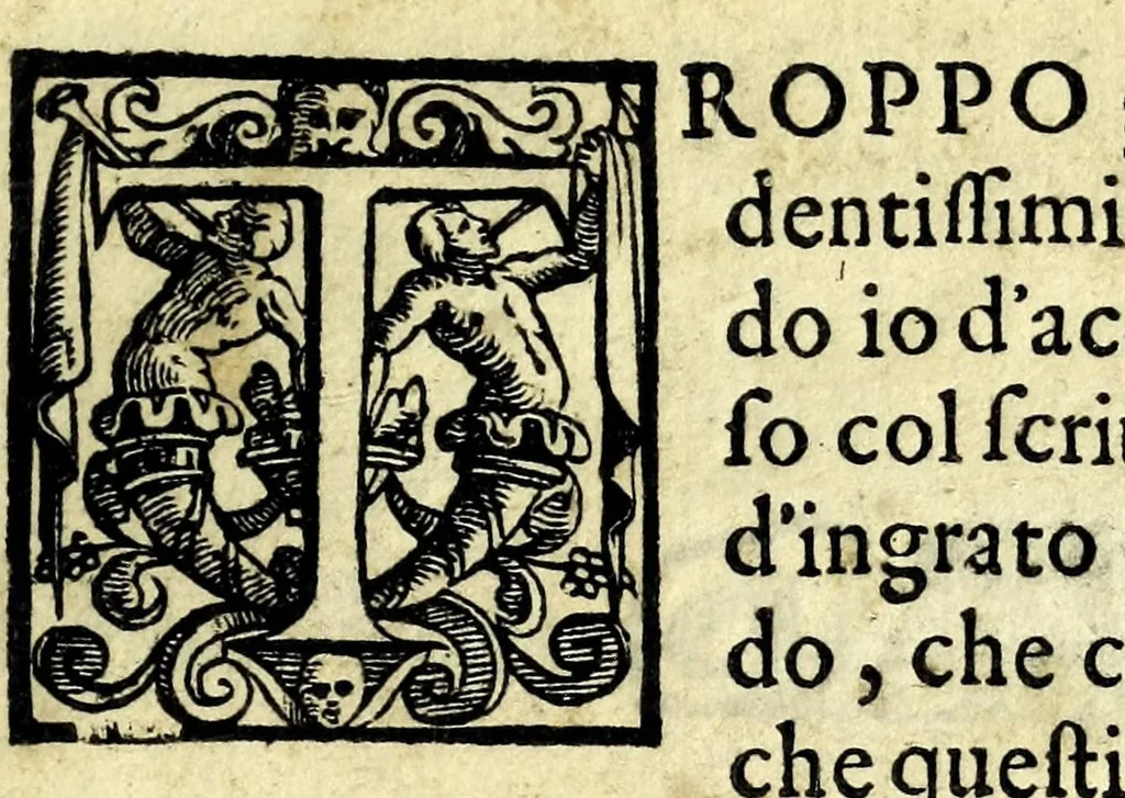 An illustration from L'vso del la sqvadra mobile. Con la qvale per teorica et per pratica si misura geometricamente ogni distanza, altezza, e profondità, s'impara a perticare, liuellare, et piglare in disegno le città, paesi, et prouincie. Il tutto con le sue dimostrationi intagliate in rame, 1598, leaf 17
