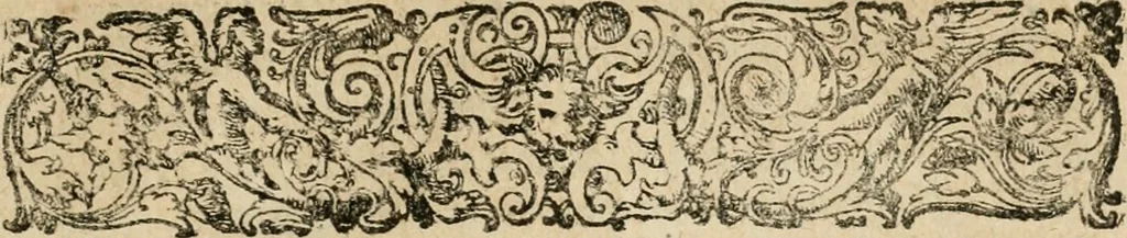 An illustration from Lvsvs serivs : quo Hermes sive Mercurius rex mundanorum omnium sub homine existentium, post longam disceptationem in concilio octovirali habitam, homine rationali arbitro, judicatus & constitutus est, 1616, leaf 12