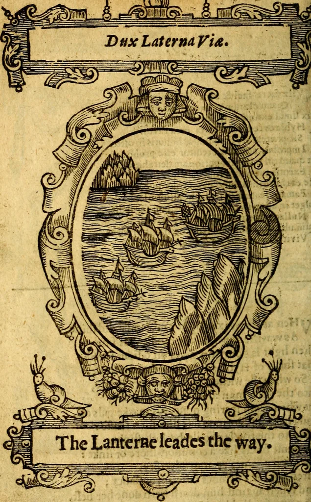 An illustration from Lychnocausia : sive Moralia facum emblemata : lights, morall emblems, 1638, leaf 119