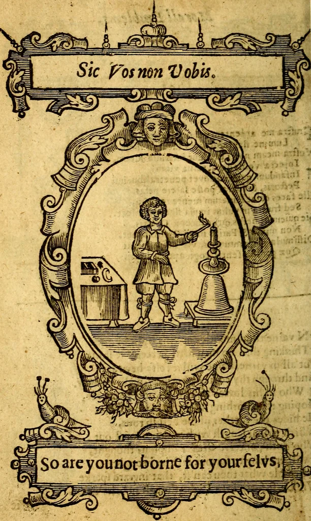 An illustration from Lychnocausia : sive Moralia facum emblemata : lights, morall emblems, 1638, leaf 125