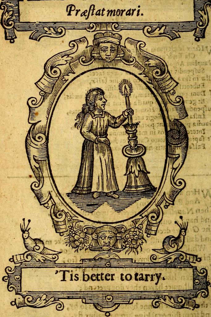 An illustration from Lychnocausia : sive Moralia facum emblemata : lights, morall emblems, 1638, leaf 129
