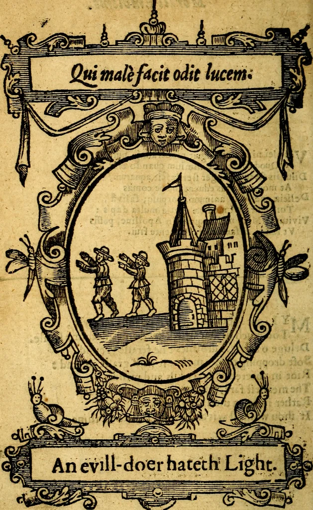 An illustration from Lychnocausia : sive Moralia facum emblemata : lights, morall emblems, 1638, leaf 135