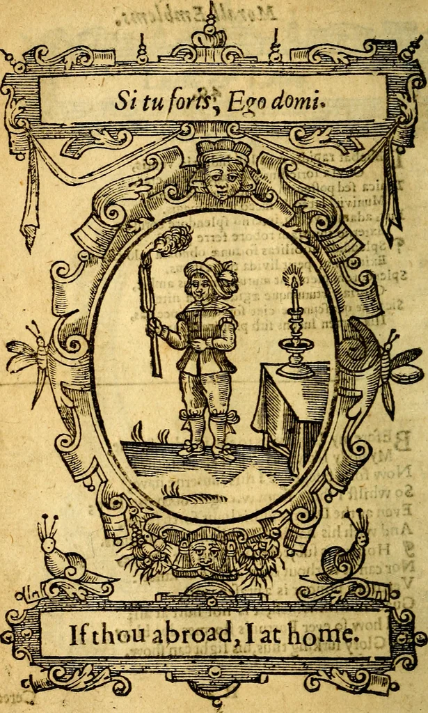 An illustration from Lychnocausia : sive Moralia facum emblemata : lights, morall emblems, 1638, leaf 139