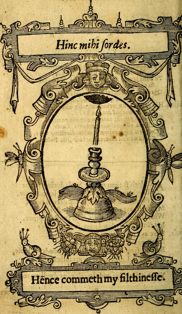 An illustration from Lychnocausia : sive Moralia facum emblemata : lights, morall emblems, 1638, leaf 47