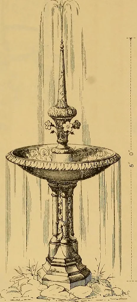 An illustration from Macfarlane's castings : ornamental fountains, park and garden seats, &c, 1885, leaf 10