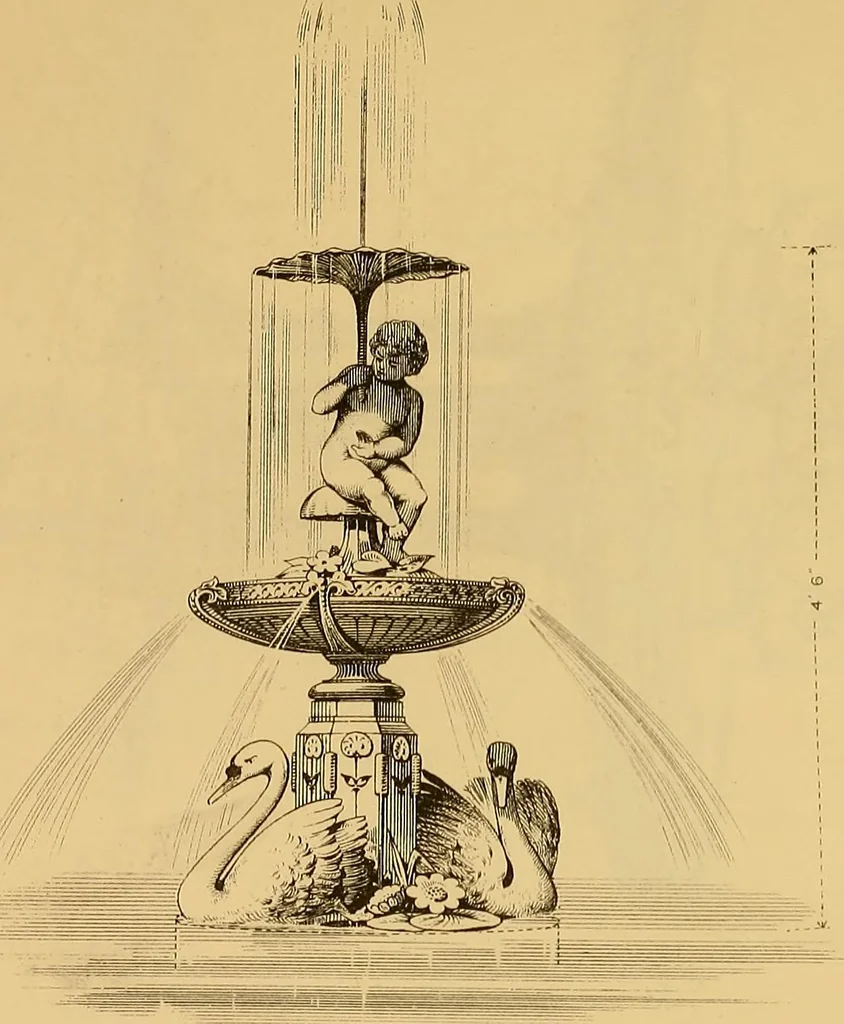 An illustration from Macfarlane's castings : ornamental fountains, park and garden seats, &c, 1885, leaf 14