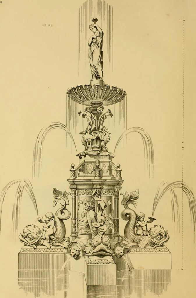An illustration from Macfarlane's castings : ornamental fountains, park and garden seats, &c, 1885, leaf 25