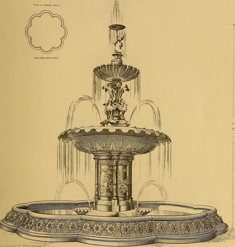 An illustration from Macfarlane's castings : ornamental fountains, park and garden seats, &c, 1885, leaf 26