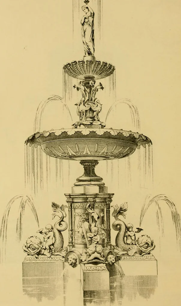 An illustration from Macfarlane's castings : ornamental fountains, park and garden seats, &c, 1885, leaf 27