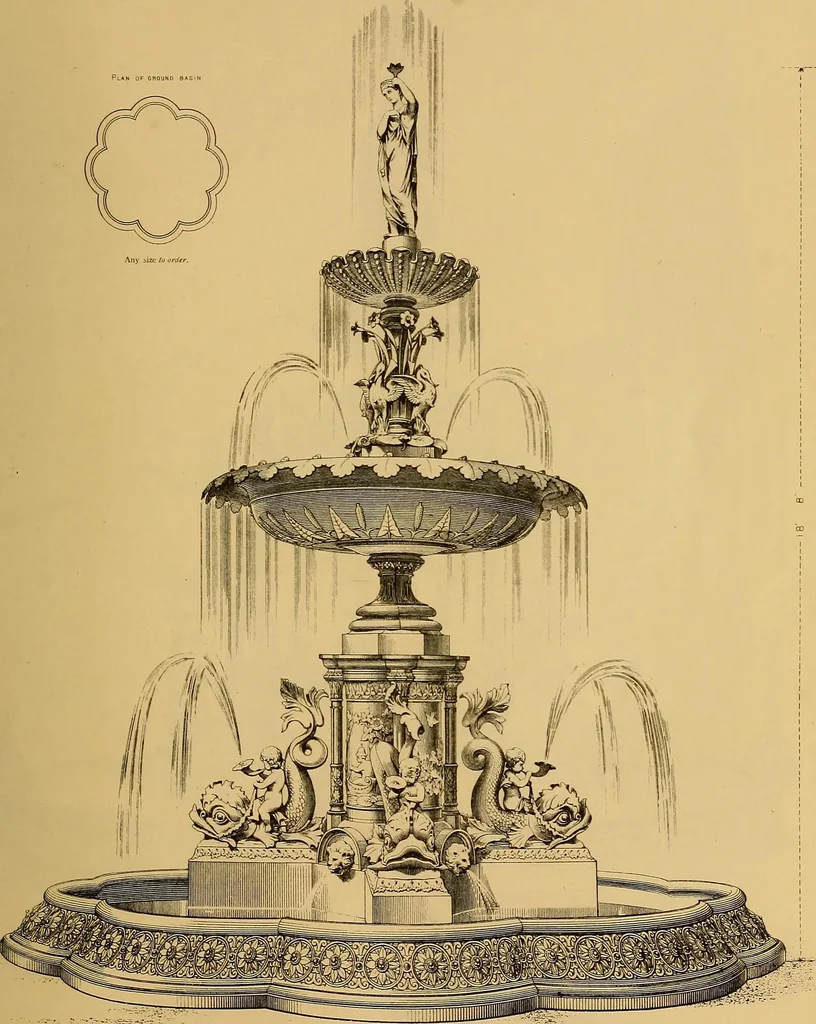 An illustration from Macfarlane's castings : ornamental fountains, park and garden seats, &c, 1885, leaf 28
