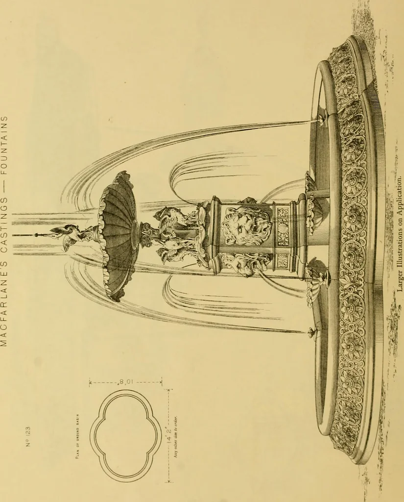 An illustration from Macfarlane's castings : ornamental fountains, park and garden seats, &c, 1885, leaf 31