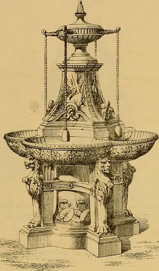 An illustration from Macfarlane's castings : ornamental fountains, park and garden seats, &c, 1885, leaf 6