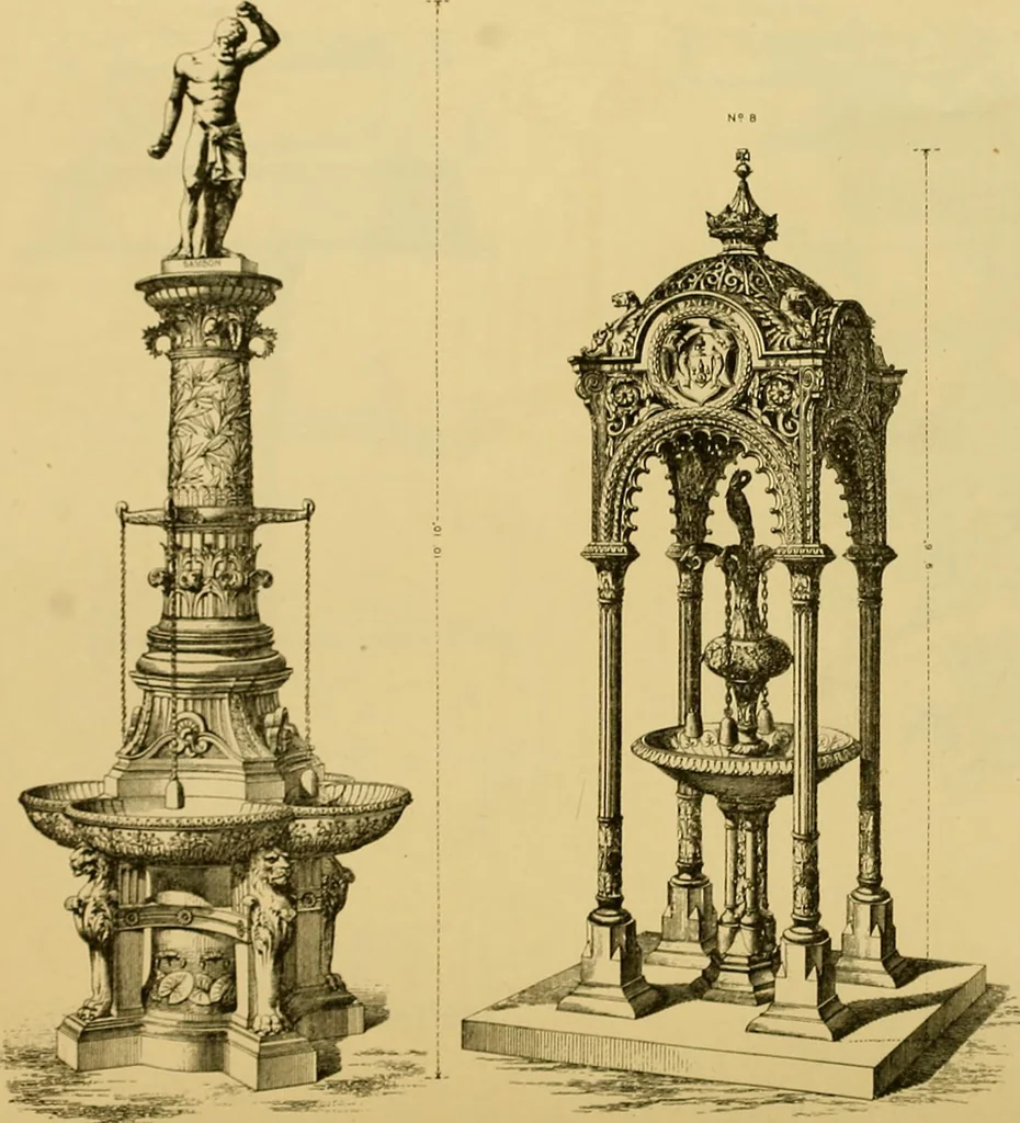 An illustration from Macfarlane's castings : ornamental fountains, park and garden seats, &c, 1885, leaf 9