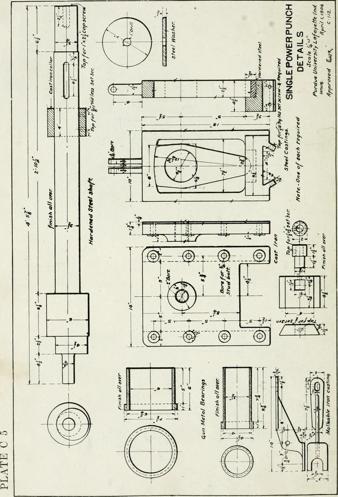An illustration from Machine design, 1913, leaf 321