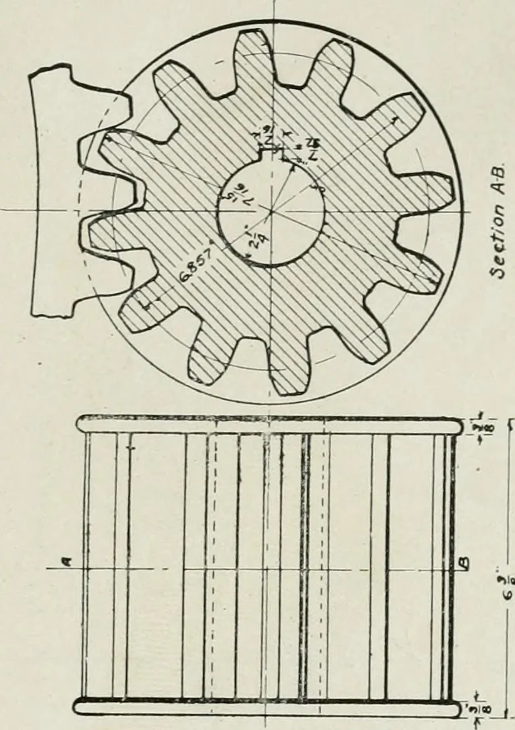 An illustration from Machine design, 1913, leaf 322
