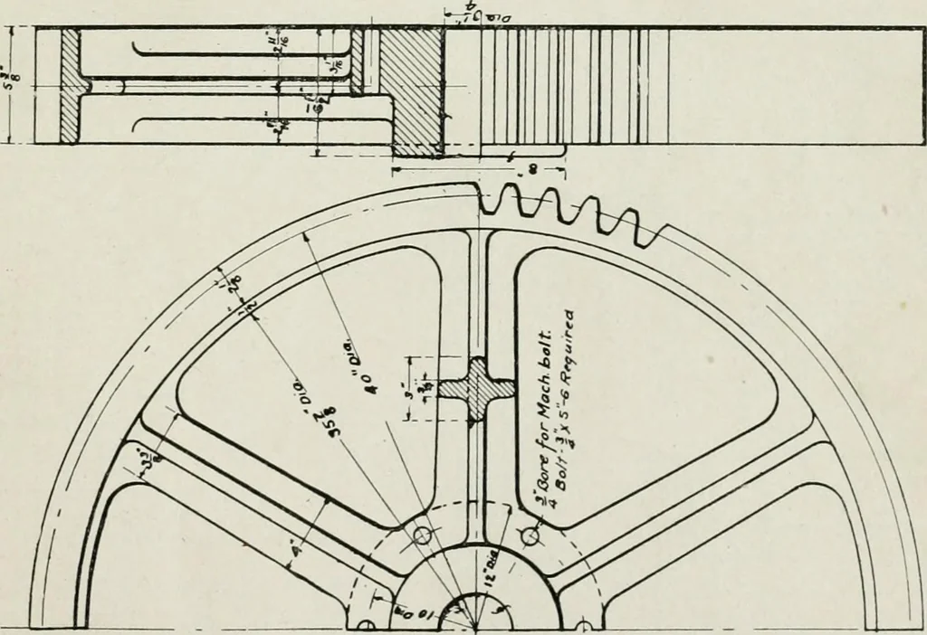An illustration from Machine design, 1913, leaf 322