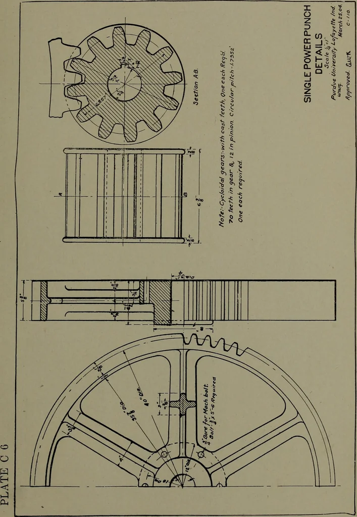 An illustration from Machine design, 1913, leaf 320