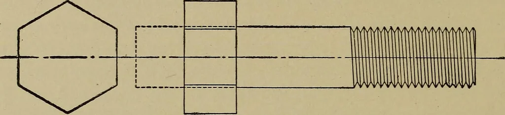 An illustration from Machine design; a manual of practical instruction in designing machinery for specific purposes, including specifications for belts, screws, pins, gears, etc., and many working hints as to operation and care of machines, 1918, leaf 57