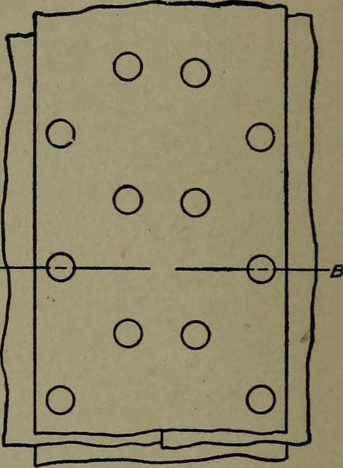 An illustration from Machine drawing, a practical guide to the standard methods of graphical representation of machines, including complete detail drawings of a duplex pump and of a direct-current generator, 1920, leaf 17
