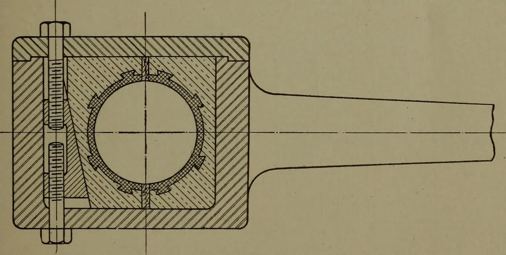 An illustration from Machine drawing, a practical guide to the standard methods of graphical representation of machines, including complete detail drawings of a duplex pump and of a direct-current generator, 1920, leaf 18