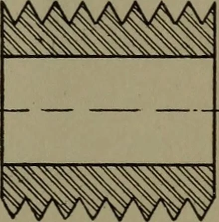 An illustration from Machine drawing, a practical guide to the standard methods of graphical representation of machines, including complete detail drawings of a duplex pump and of a direct-current generator, 1920, leaf 30