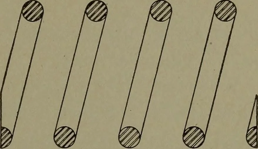 An illustration from Machine drawing, a practical guide to the standard methods of graphical representation of machines, including complete detail drawings of a duplex pump and of a direct-current generator, 1920, leaf 88