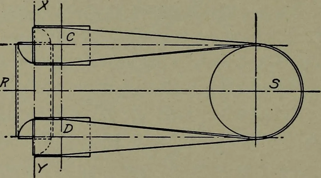 An illustration from Machine drawing; a practical guide to the standard methods of graphical representation of machines, including complete detail drawings of a duplex pump and of a direct-current generator, 1914, leaf 137