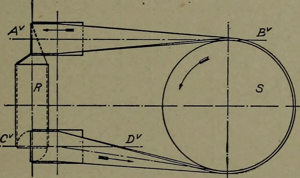An illustration from Machine drawing; a practical guide to the standard methods of graphical representation of machines, including complete detail drawings of a duplex pump and of a direct-current generator, 1914, leaf 138