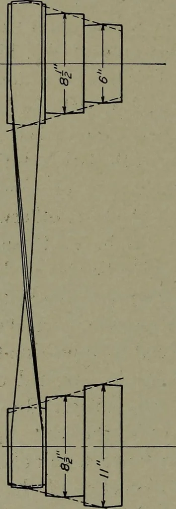 An illustration from Machine drawing; a practical guide to the standard methods of graphical representation of machines, including complete detail drawings of a duplex pump and of a direct-current generator, 1914, leaf 139