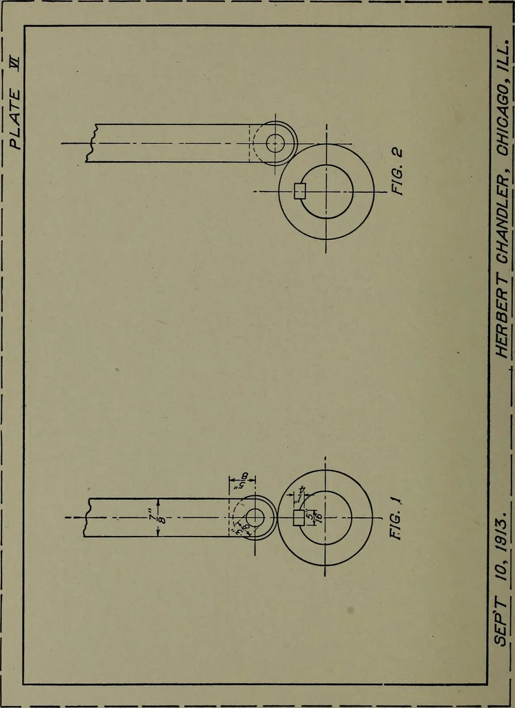 An illustration from Machine drawing; a practical guide to the standard methods of graphical representation of machines, including complete detail drawings of a duplex pump and of a direct-current generator, 1914, leaf 167