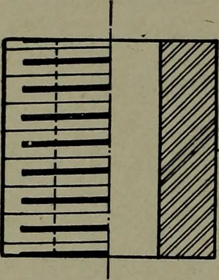 An illustration from Machine drawing; a practical guide to the standard methods of graphical representation of machines, including complete detail drawings of a duplex pump and of a direct-current generator, 1914, leaf 31