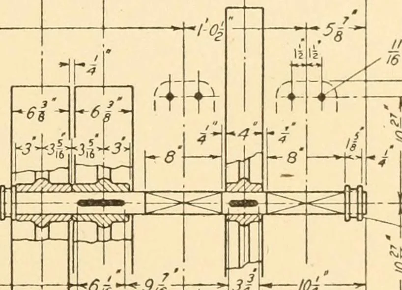 An illustration from Machine drawing; a text and problem book for technical students and draftsmen, 1921, leaf 110