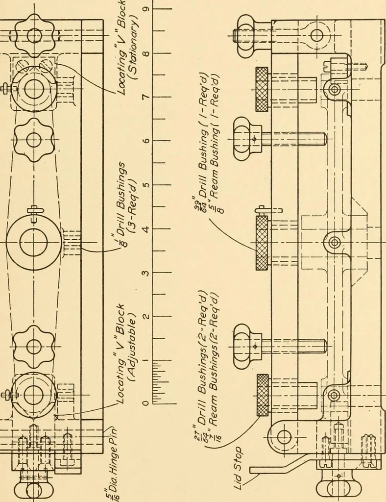 An illustration from Machine drawing; a text and problem book for technical students and draftsmen, 1921, leaf 116