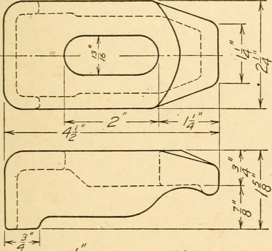An illustration from Machine drawing; a text and problem book for technical students and draftsmen, 1921, leaf 122