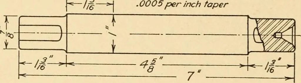 An illustration from Machine drawing; a text and problem book for technical students and draftsmen, 1921, leaf 123