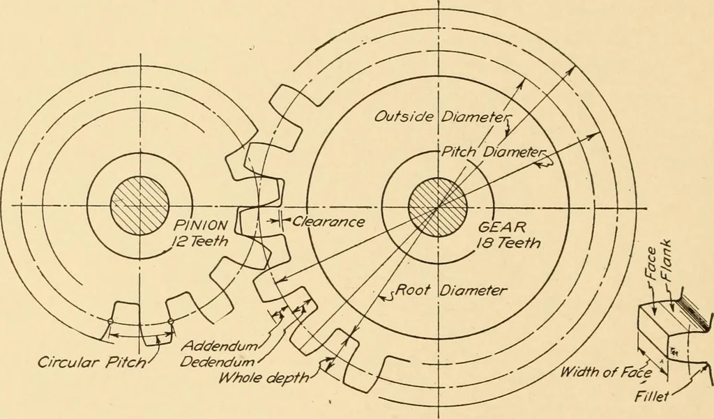 An illustration from Machine drawing; a text and problem book for technical students and draftsmen, 1921, leaf 127