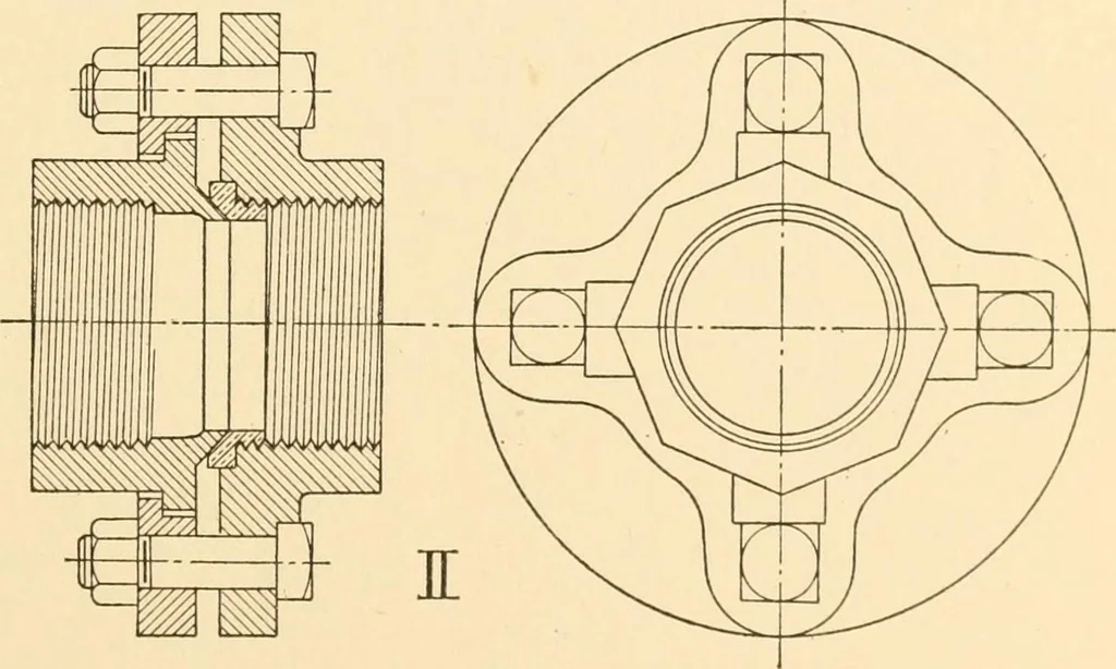 An illustration from Machine drawing; a text and problem book for technical students and draftsmen, 1921, leaf 140