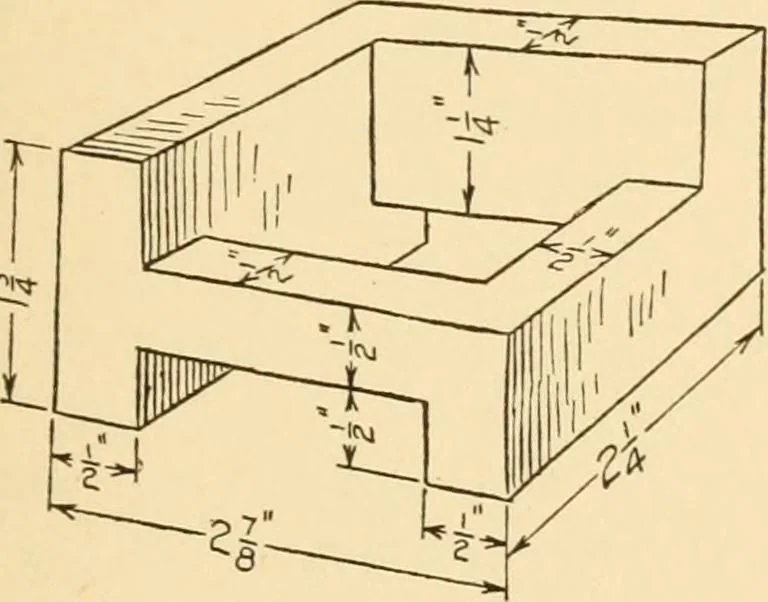 An illustration from Machine drawing; a text and problem book for technical students and draftsmen, 1921, leaf 156