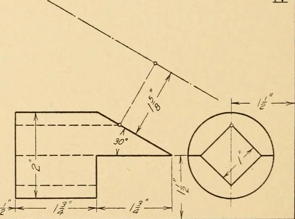 An illustration from Machine drawing; a text and problem book for technical students and draftsmen, 1921, leaf 159