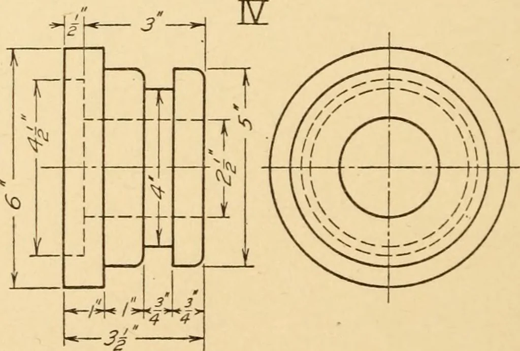 An illustration from Machine drawing; a text and problem book for technical students and draftsmen, 1921, leaf 161