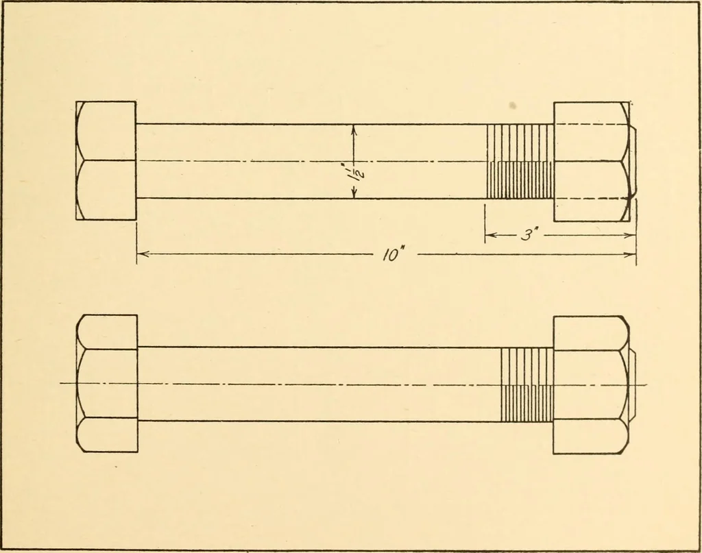An illustration from Machine drawing; a text and problem book for technical students and draftsmen, 1921, leaf 164