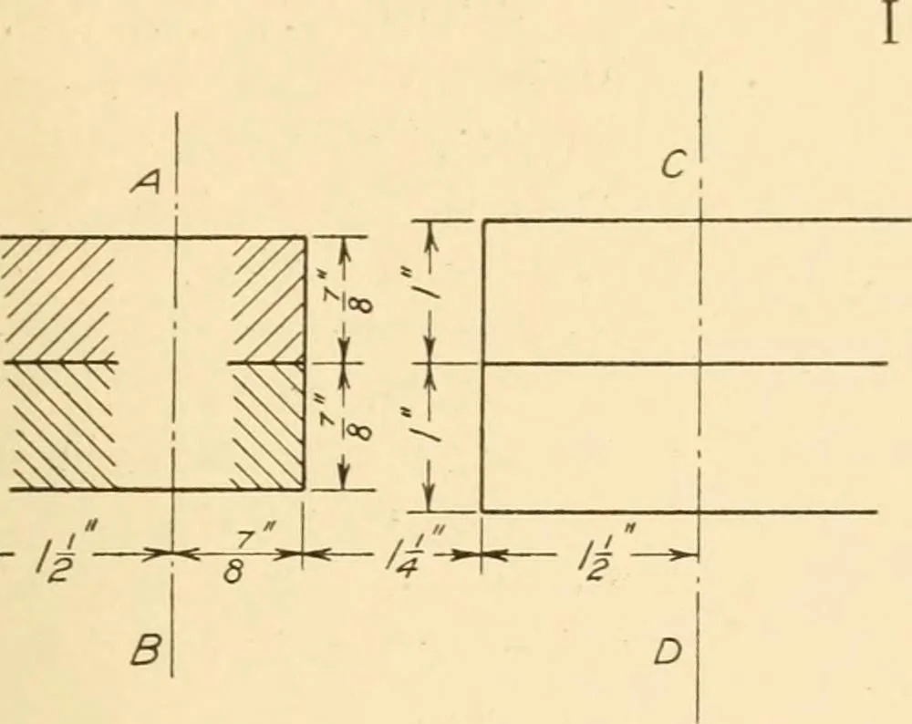 An illustration from Machine drawing; a text and problem book for technical students and draftsmen, 1921, leaf 166