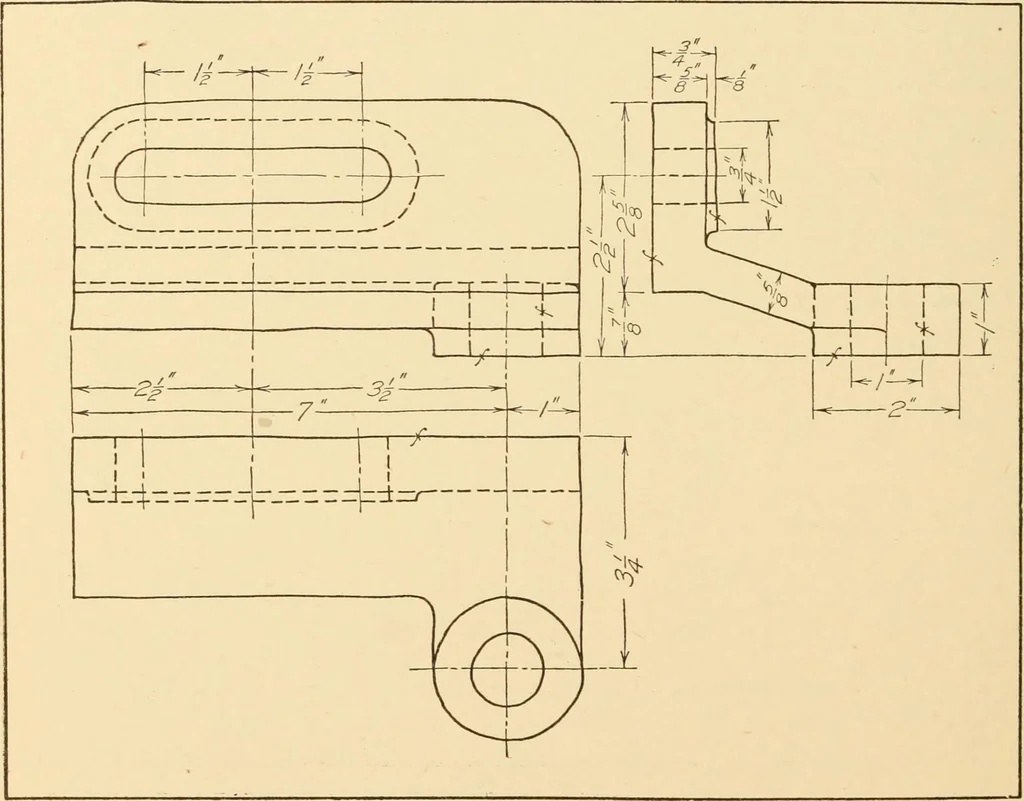 An illustration from Machine drawing; a text and problem book for technical students and draftsmen, 1921, leaf 169